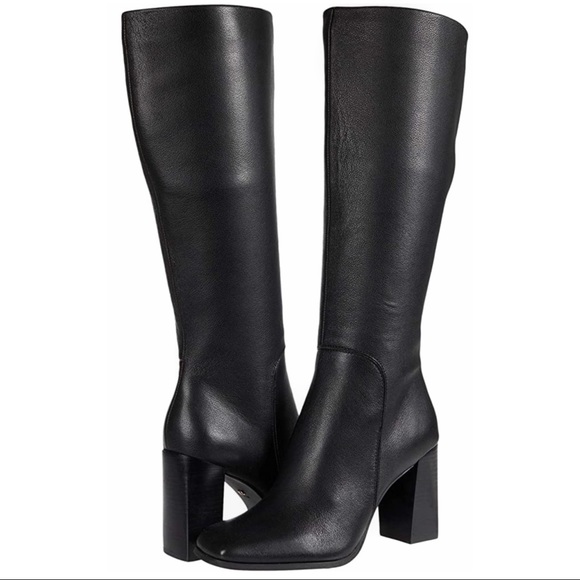 Knee High Leather Platform Boot - Picture 2 of 10
